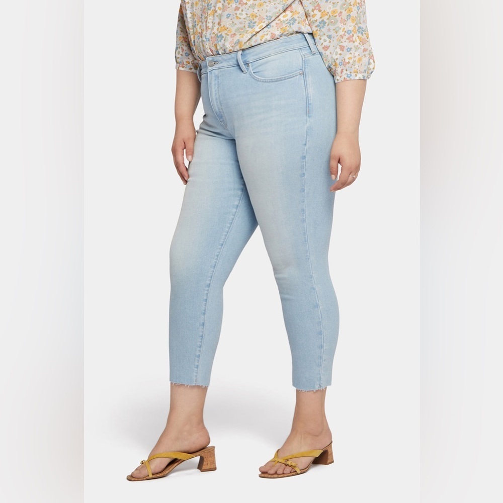 NYDJ Alina Skinny Ankle Jeans In Plus Size Blue Valley Jeans Size 18W - Picture 3 of 10